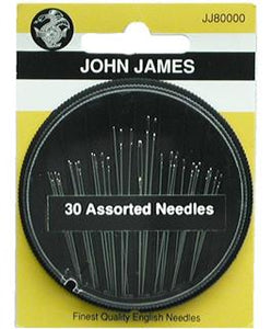 John James Needles Assorted 30pc Card